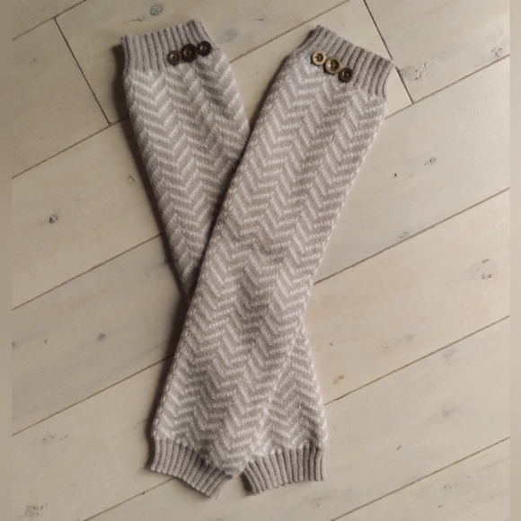 Long Knit Boot Cuffs/Leg Warmers - Picture 1 of 7